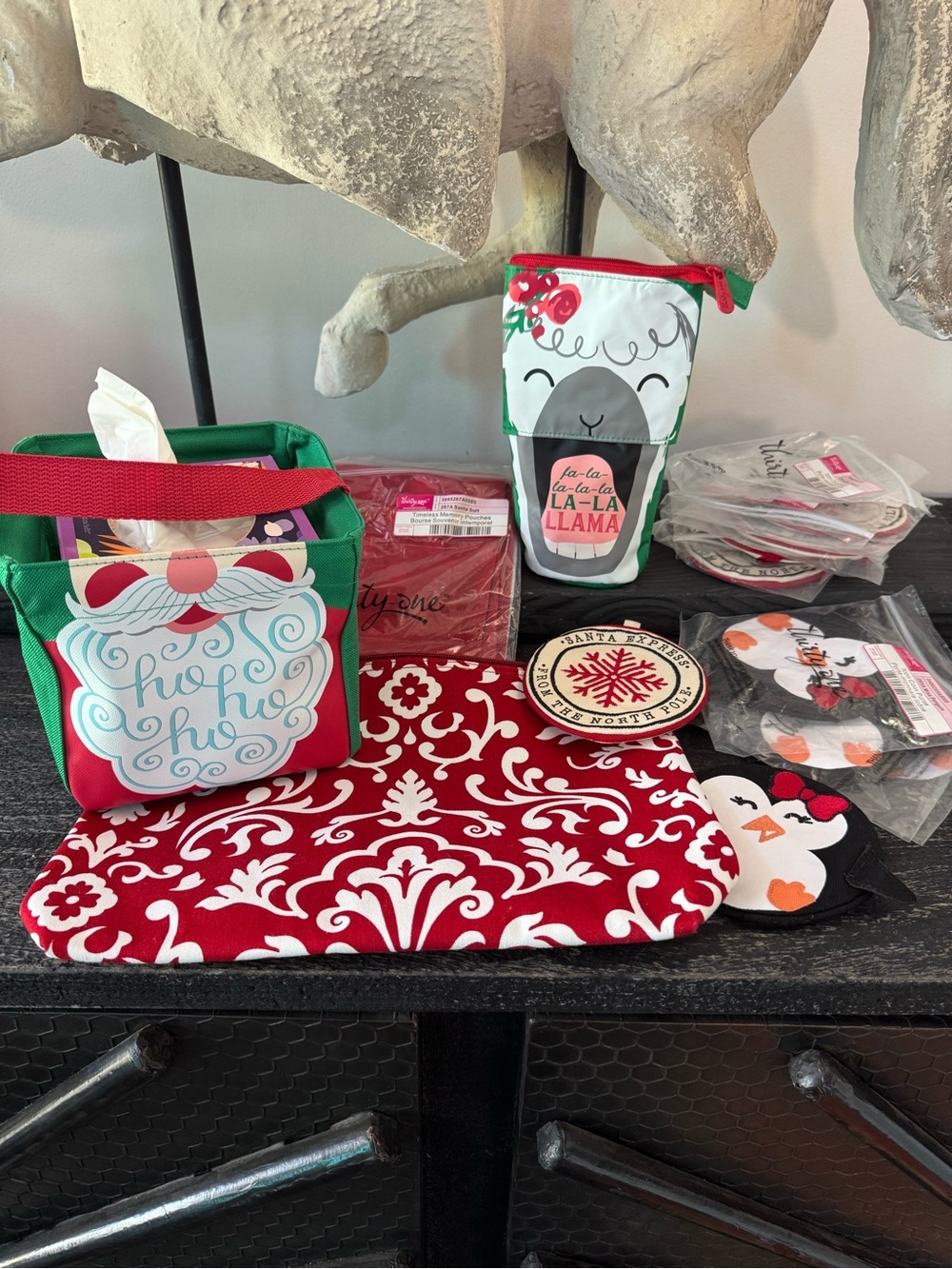 thirty-one Red & Green Holiday Accessory Set (great stocking stuffers)